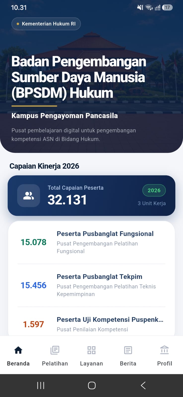 BPSDM Hukum Mobile Display