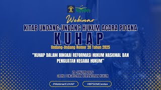 WEBINAR NASIONAL SOSIALISASI KUHAP