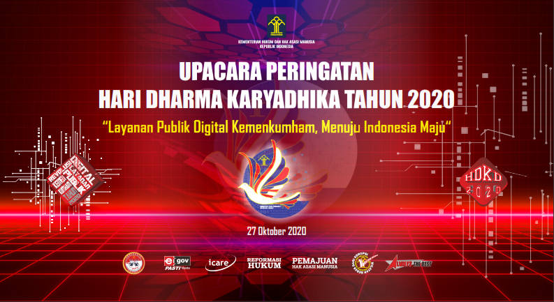 Desain Backdroop Upacara Virtual HDKD Tahun 2020