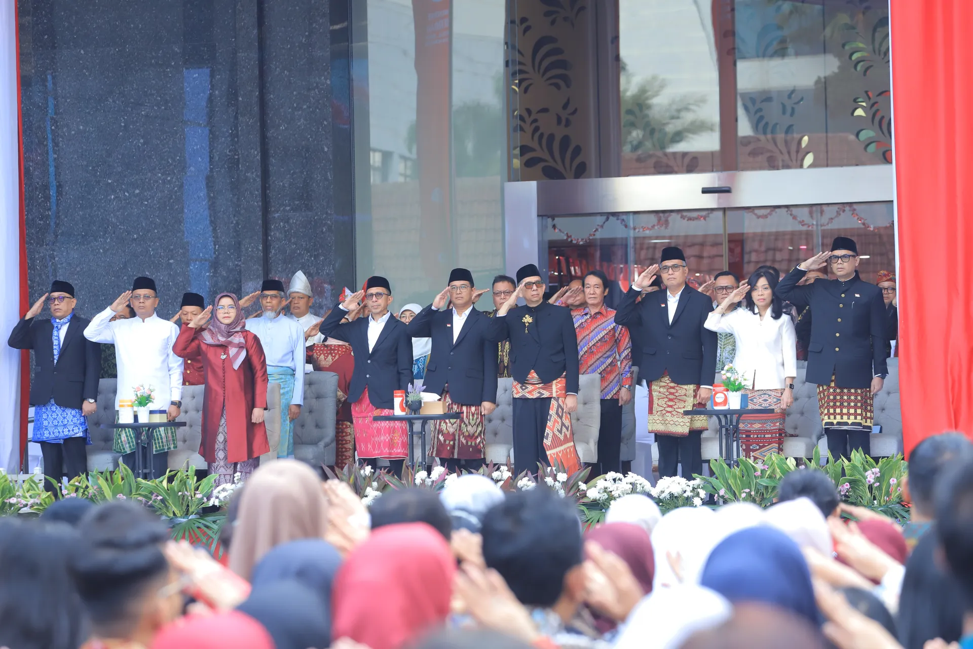 Moment upacara Peringatan HUT ke-81 Kemerdekaan Republik Indonesia