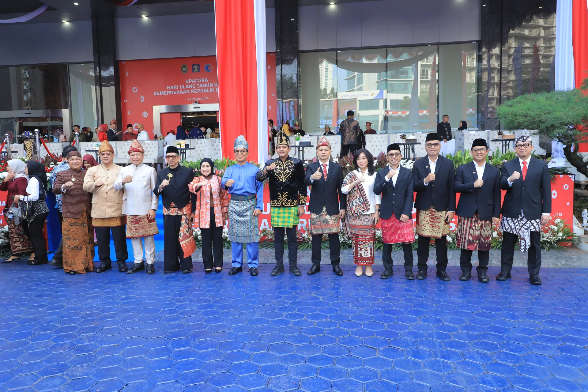 Moment upacara Peringatan HUT ke-81 Kemerdekaan Republik Indonesia