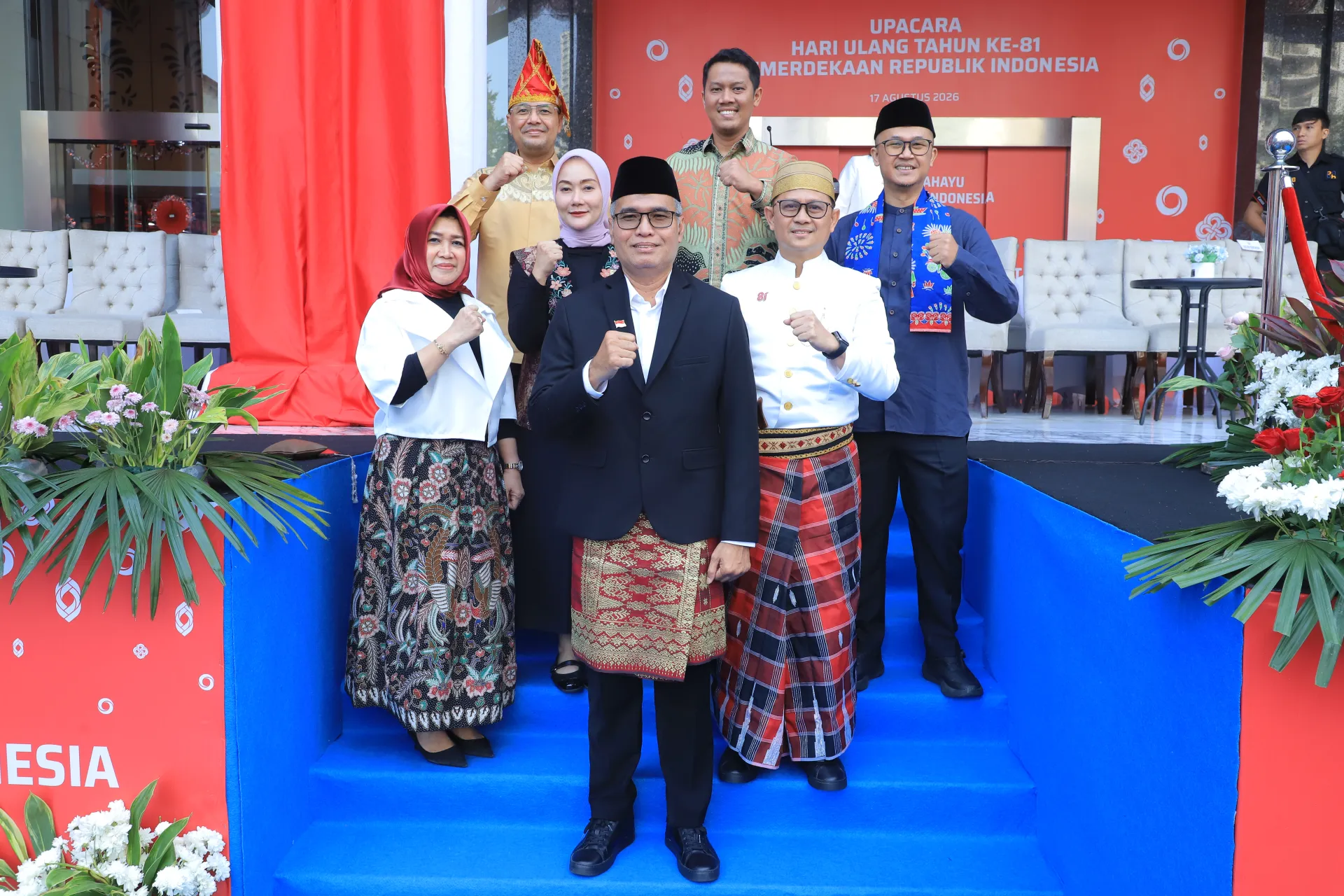 Moment upacara Peringatan HUT ke-81 Kemerdekaan Republik Indonesia