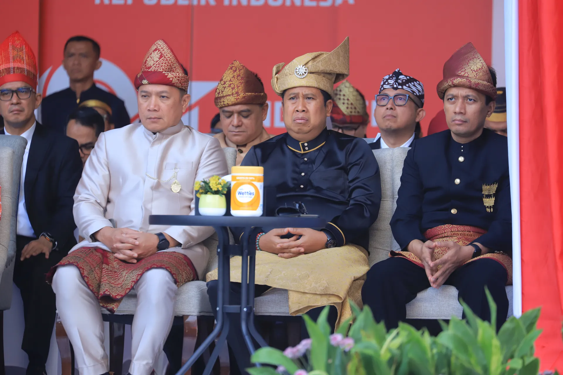 Moment upacara Peringatan HUT ke-81 Kemerdekaan Republik Indonesia