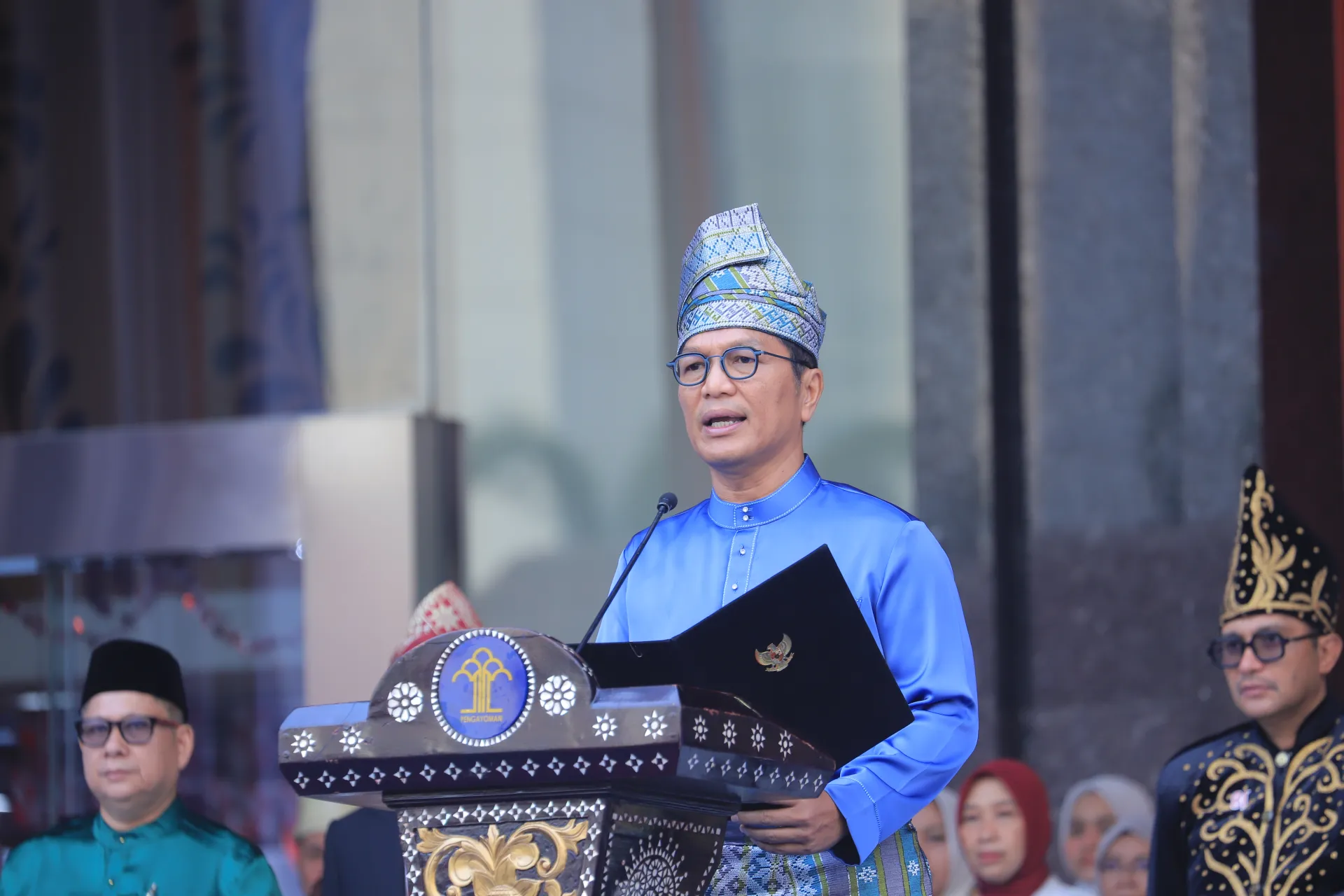 Moment upacara Peringatan HUT ke-81 Kemerdekaan Republik Indonesia
