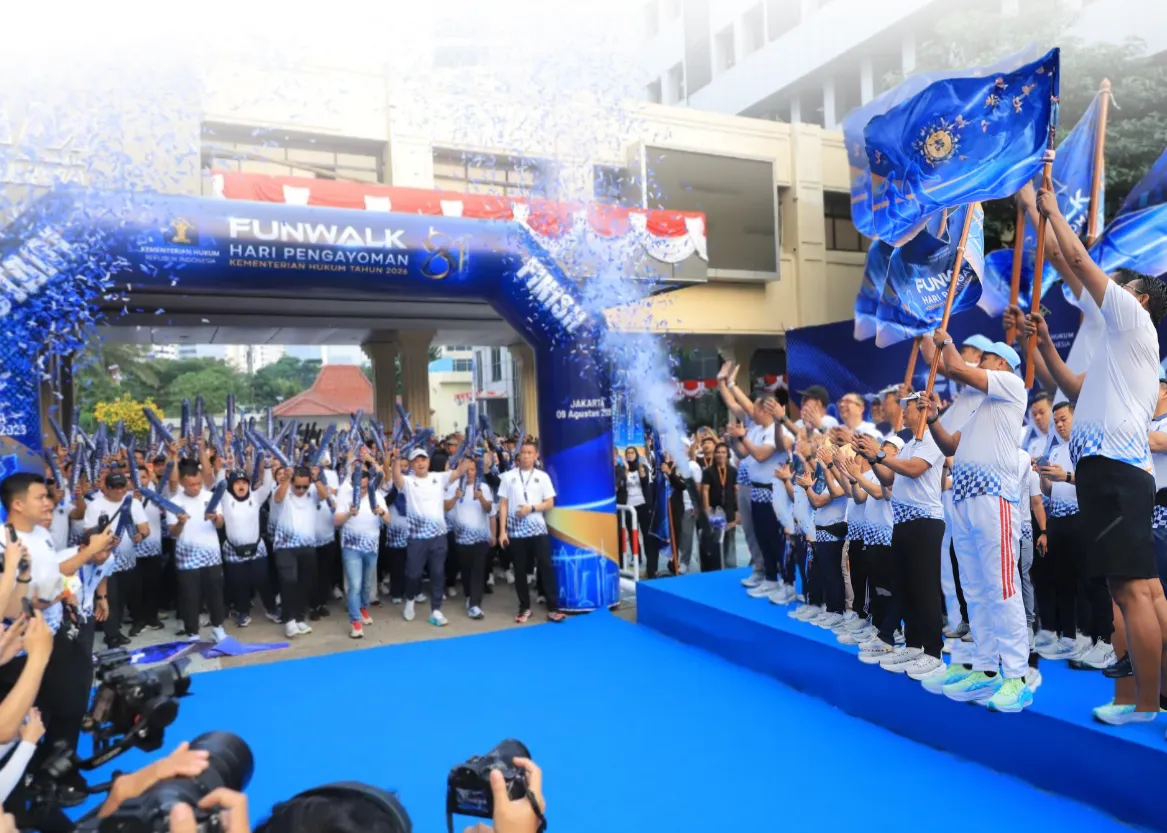 Fun Walk Hari Pengayoman ke-81 Meriah, Kementerian Hukum Hadirkan Layanan Hukum untuk Masyarakat