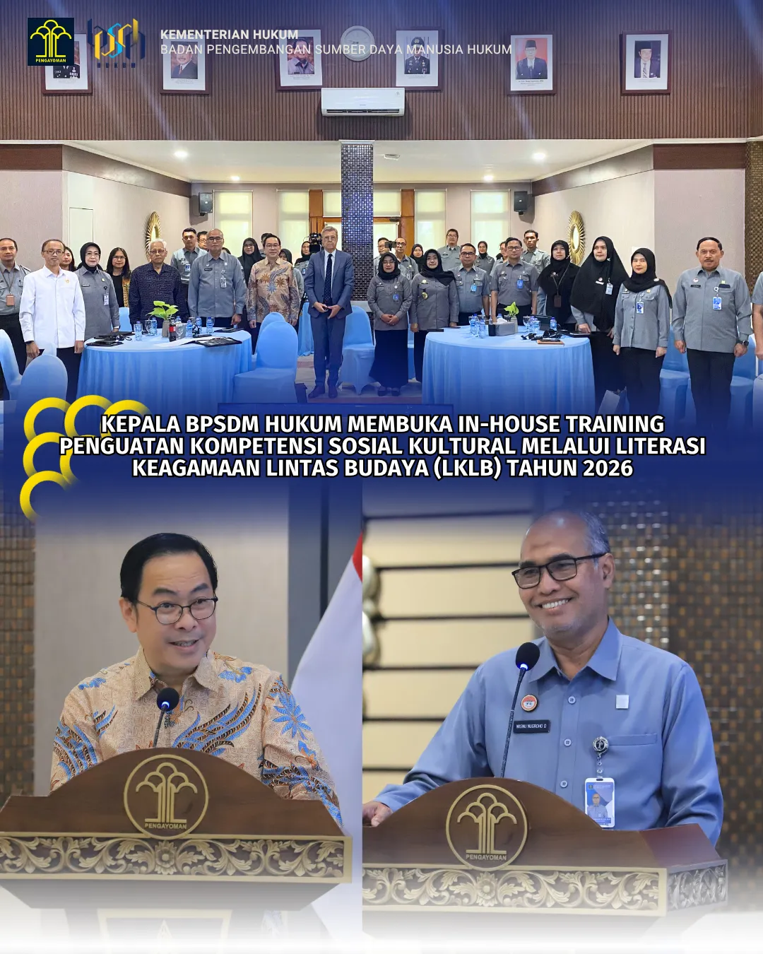 Kegiatan Kepala BPSDM Hukum Senin 10 Agustus 2026