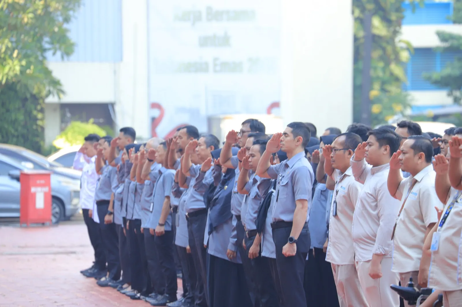 Disiplin dan Kolaborasi Jadi Penopang Kinerja, BPSDM Hukum Ikuti Apel Bersama Kemenko Kumham Imipas