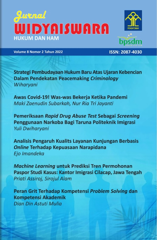 Sampul JURNAL WIDYAISWARA Vol 8 NO 2 TAHUN 2022