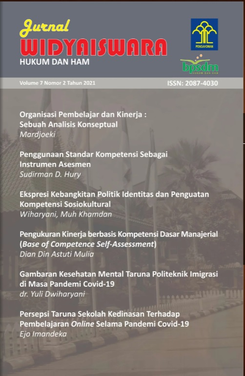 Sampul Jurnal Widyaiswara Volume 7 Nomor 2 Tahun 2021