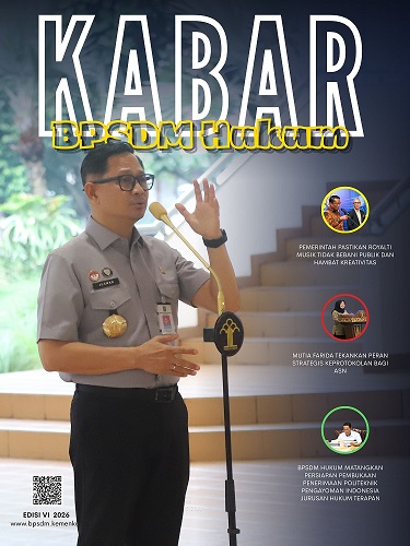 Sampul Majalah BPSDM Hukum Edisi VI Tahun 2026