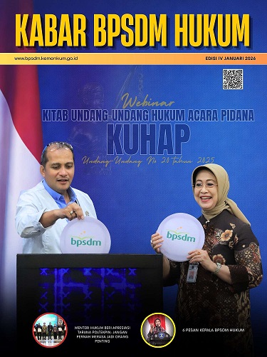 Sampul Majalah BPSDM Hukum Edisi IV Januari Tahun 2026