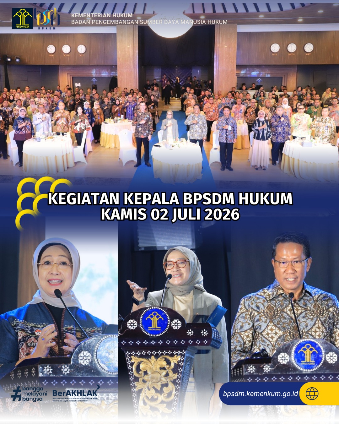 Kegiatan Kepala BPSDM Hukum Kamis 02 Juli 2026