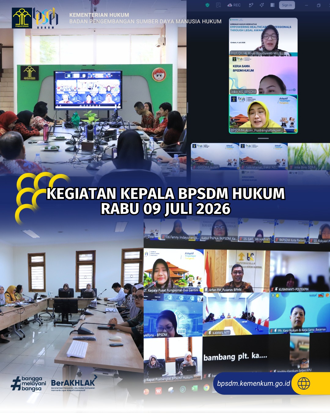 Kegiatan Kepala BPSDM Hukum Kamis 09 Juli 2026