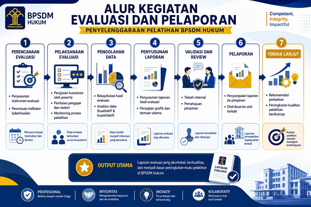 alur evaluasi dan lapora