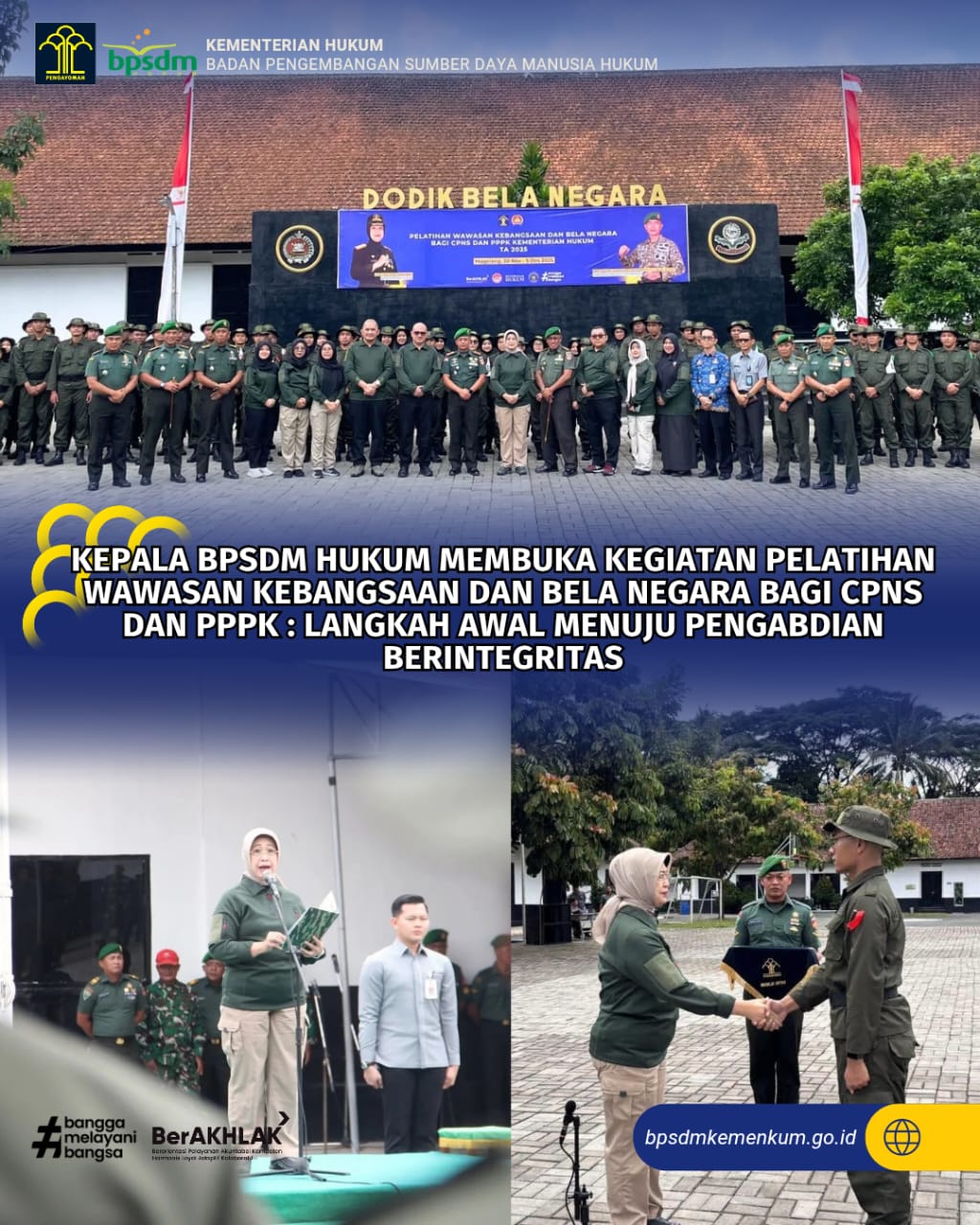 Kegiatan kepala BPSDM Hukum 1 Desember 2025