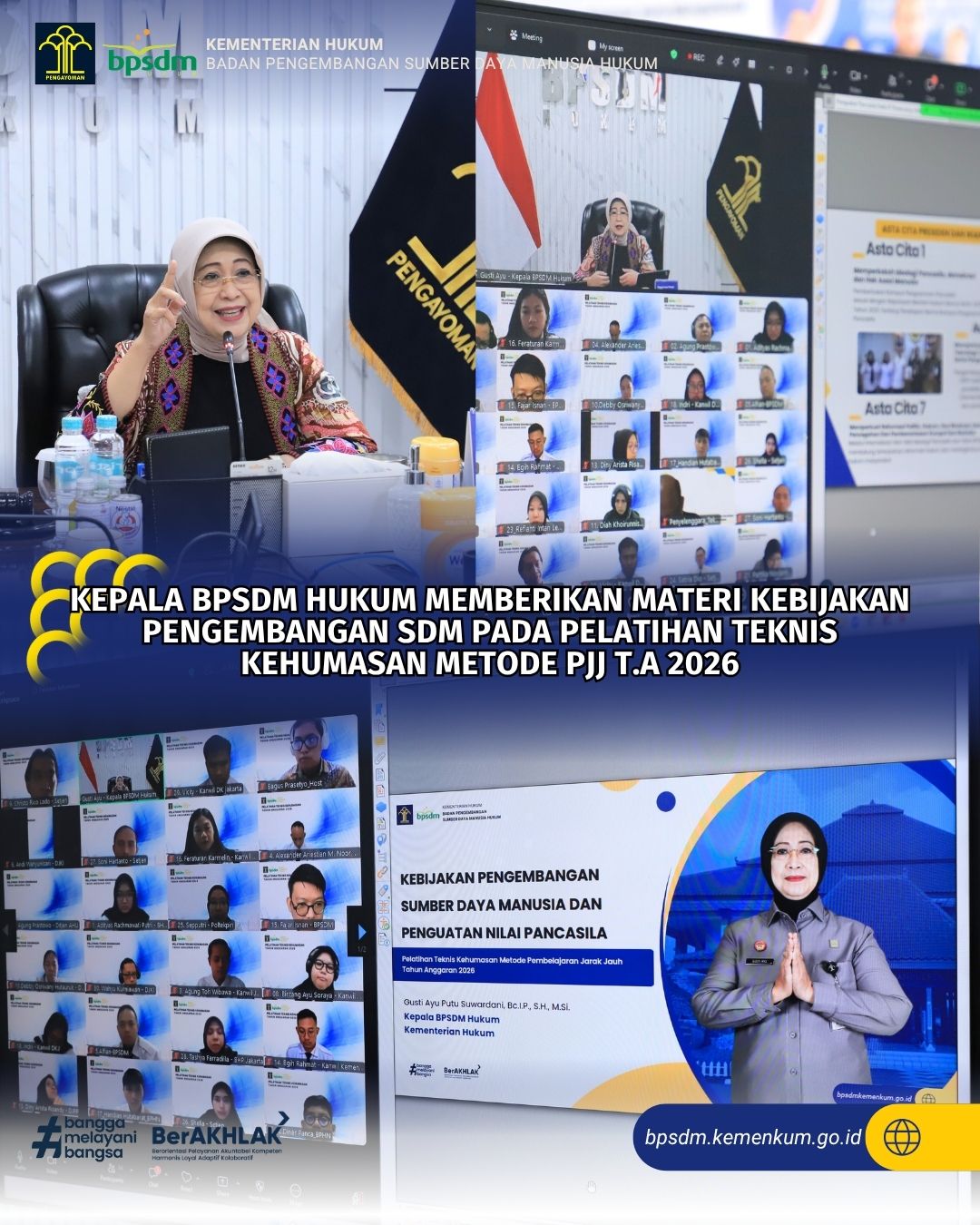 Kegiatan kepala BPSDM Hukum Kamis 16 April 2026