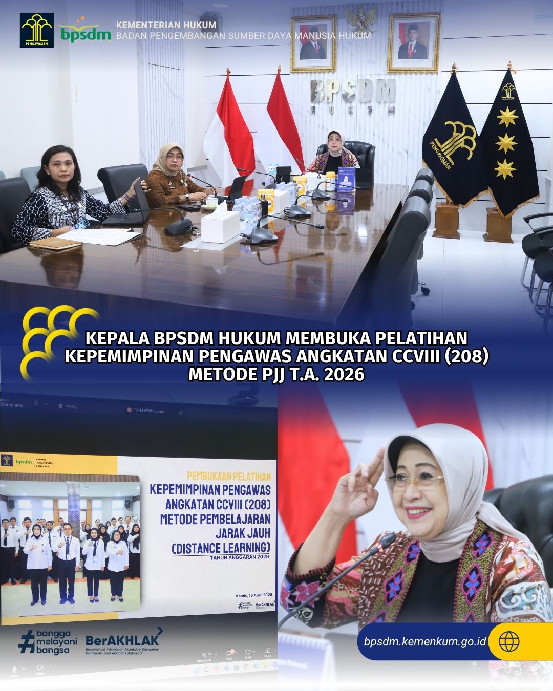 Kegiatan kepala BPSDM Hukum Kamis 16 April 2026