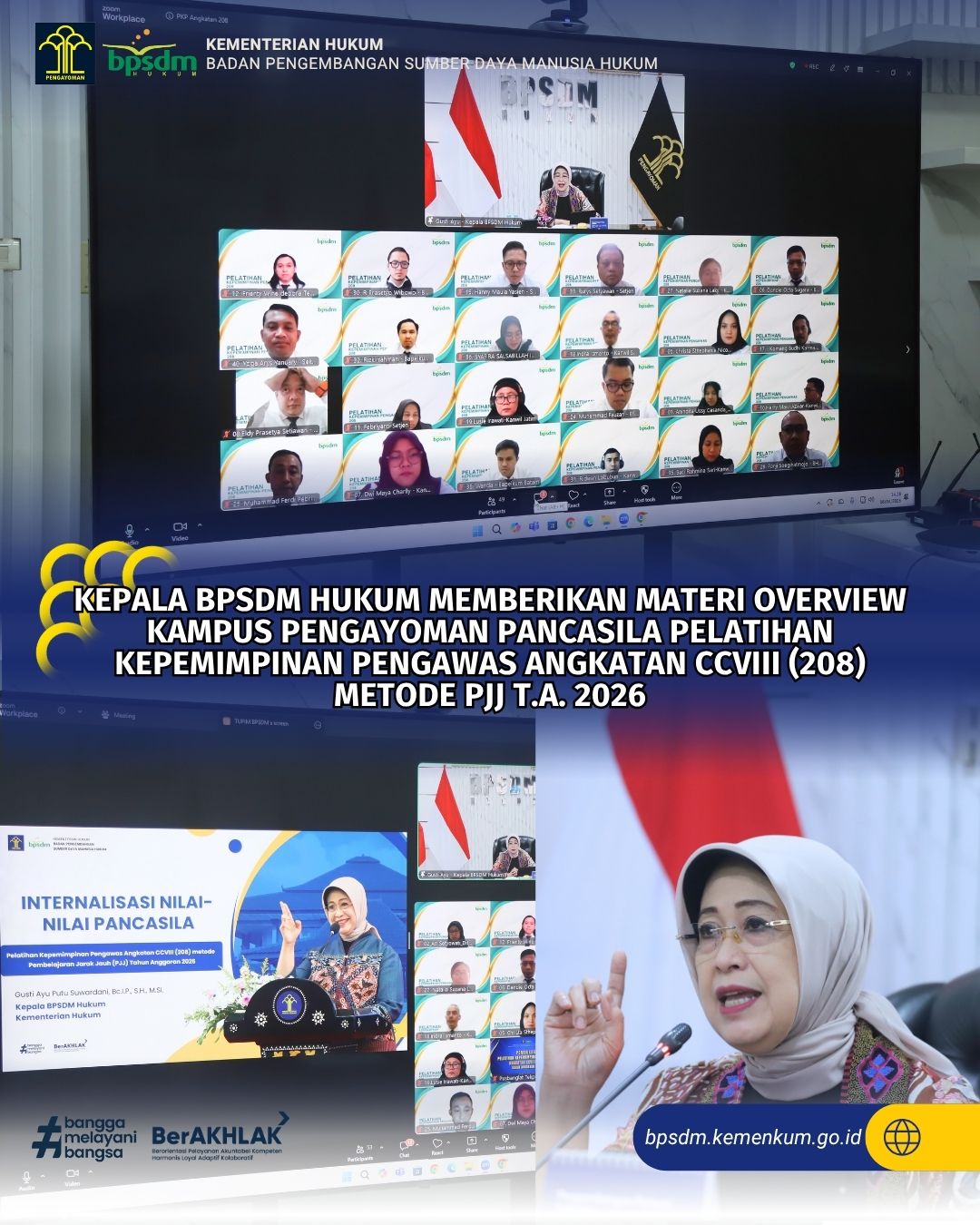 Kegiatan kepala BPSDM Hukum Kamis 16 April 2026
