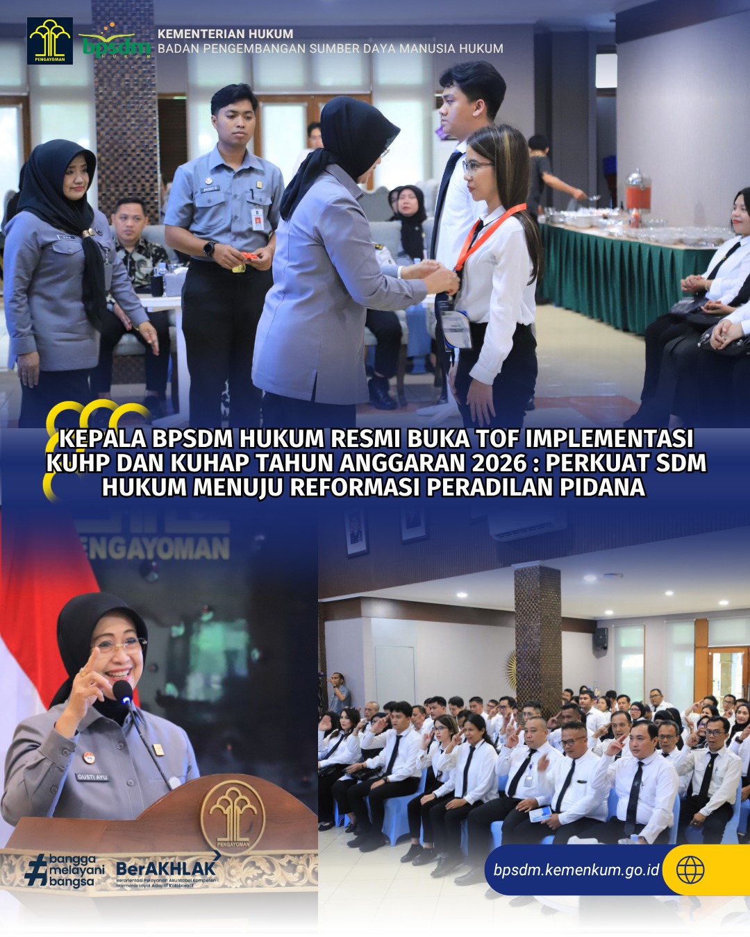 Kegiatan Kepala BPSDM Hukum Senin 27 April 2026