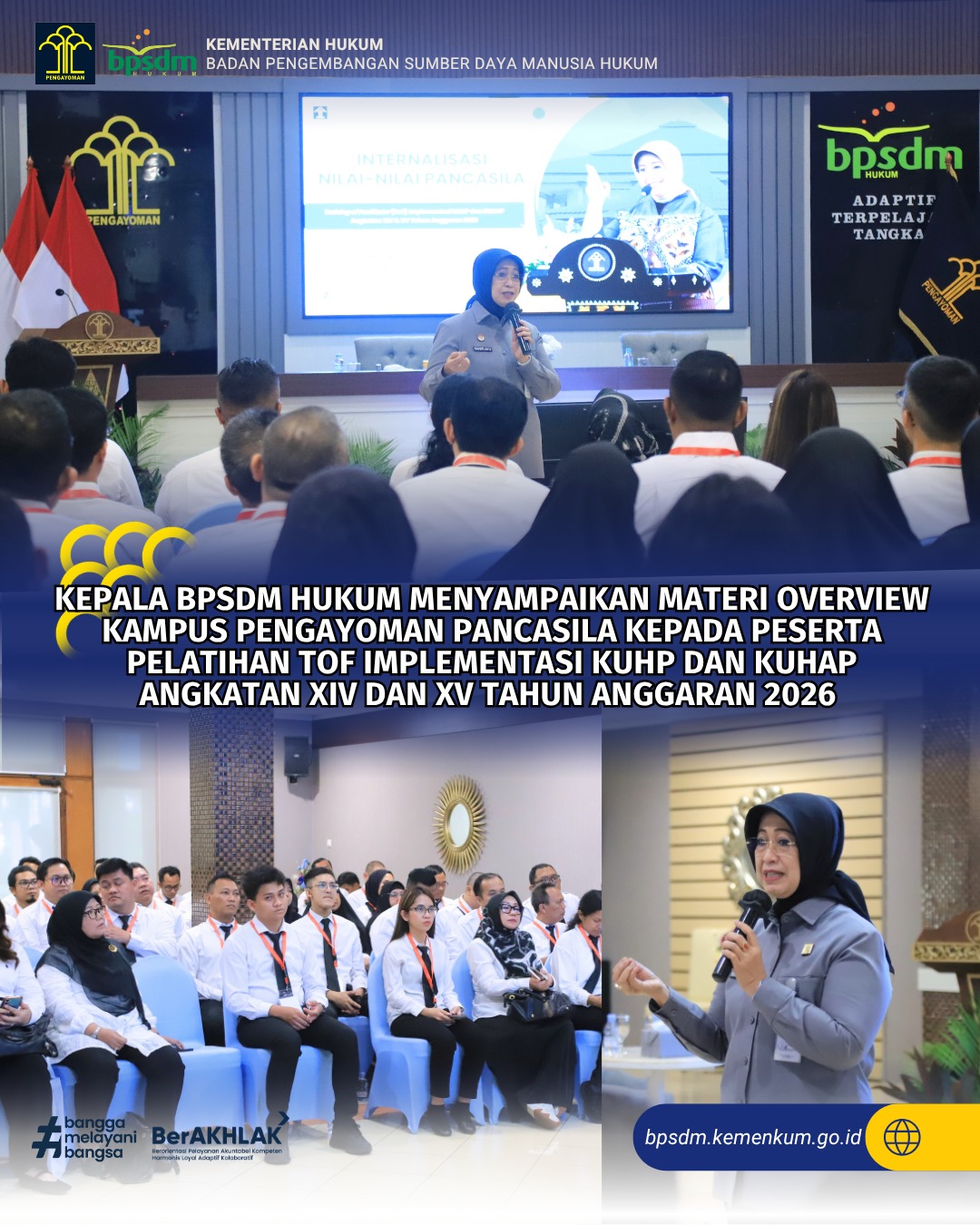 Kegiatan Kepala BPSDM Hukum Senin 27 April 2026